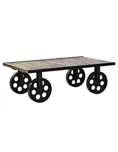 MESA CAFE MANGO METALRUEDAS | Cajonera y mesas auxiliares y mesitas