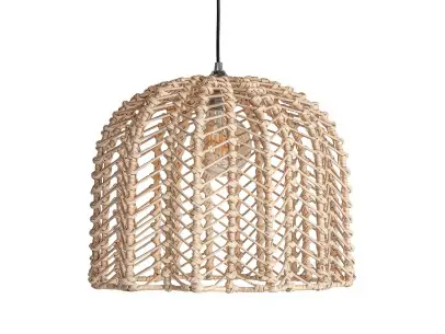 LÁMPARA DE COLGAR PLISSÉ RATTAN | Tienda