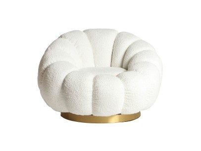 SILLÓN GIRATORIO BOUCLÉ CREST | Tienda