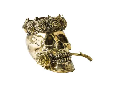 FIGURA DECORATIVA CALAVERA CORONA | Tienda